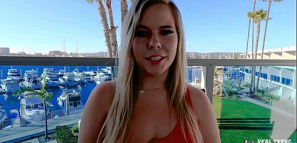  Real Teens - Teen With Big Natural Tits Fucked During Casting